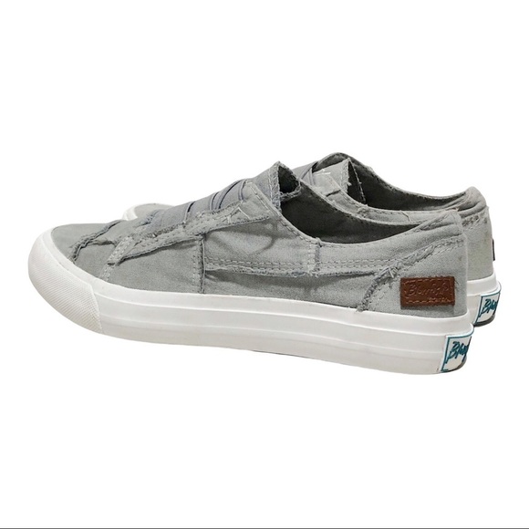 Blowfish Gray Distressed Canvas Sneakers - Picture 5 of 14